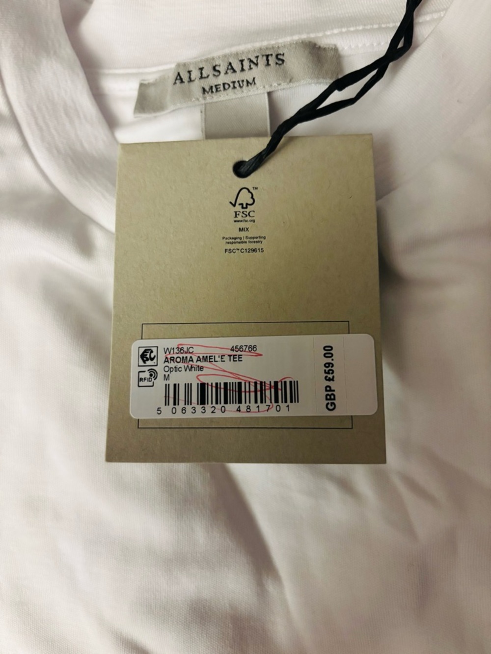 AllSaints Aroma Amelie Tee “Oversized” - Picture 9 of 9